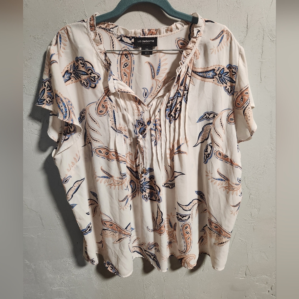 Liz claiborne career XXL short sleeve top